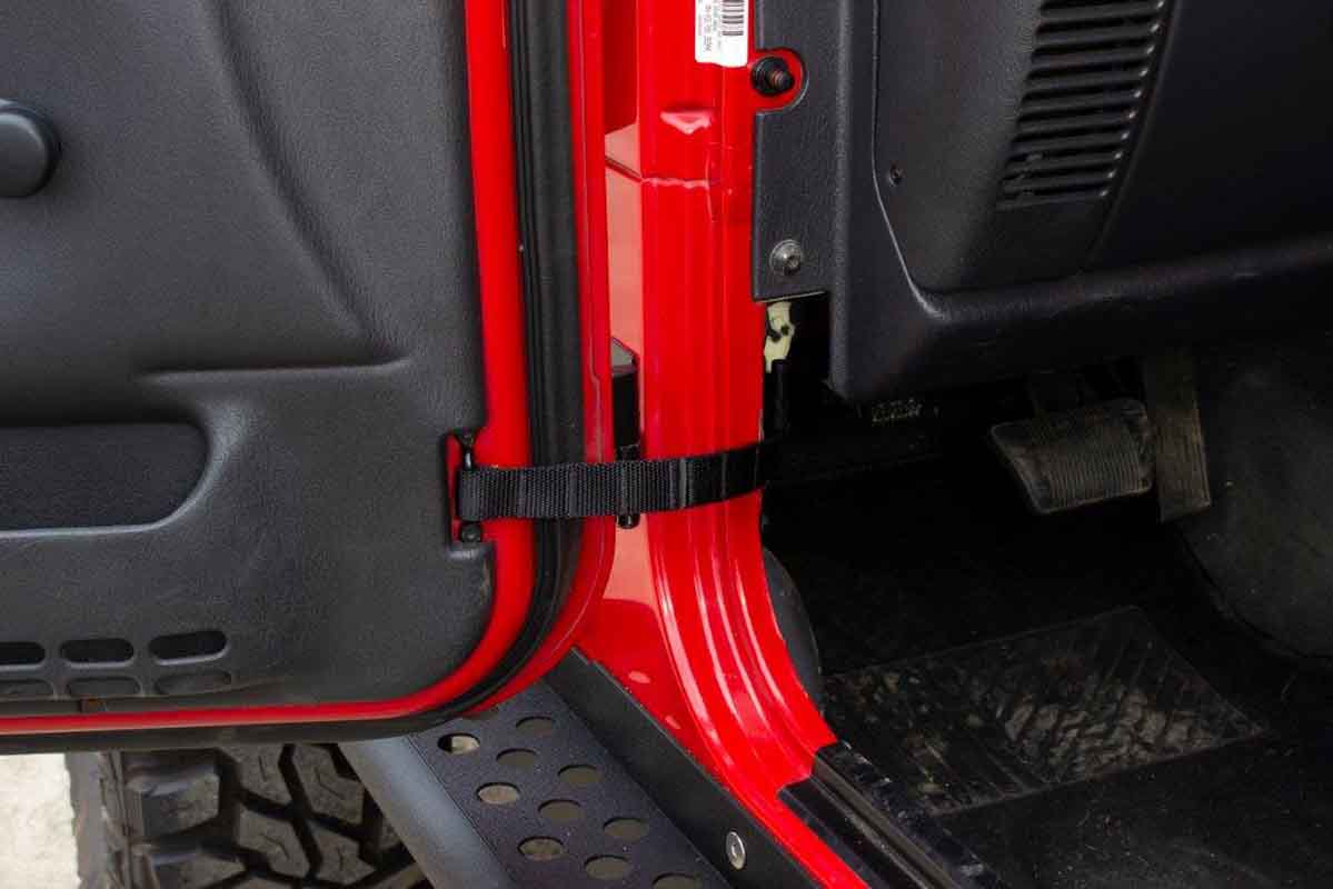 Kentrol 70732 Adjustable Door Restraint Strap for 1976-2006 Jeep CJ Wrangler YJ TJ LJ