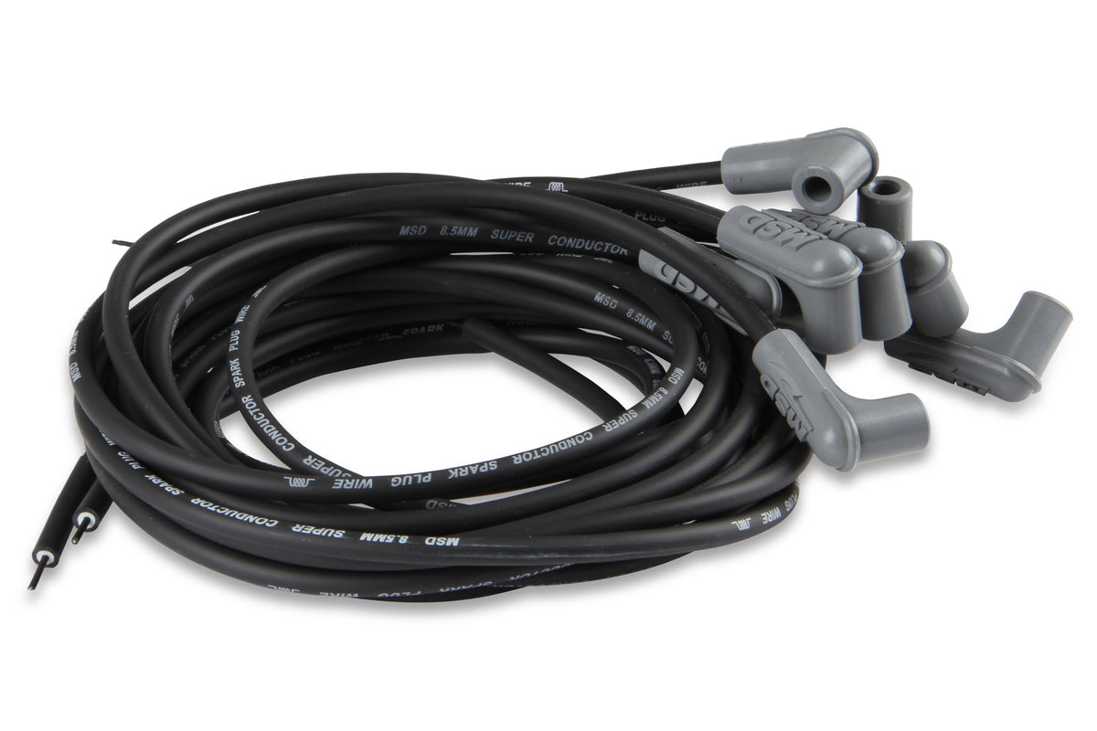 MSD 31223 Black Super Conductor Universal 8 Cyl, 90° Plug/90° Plug