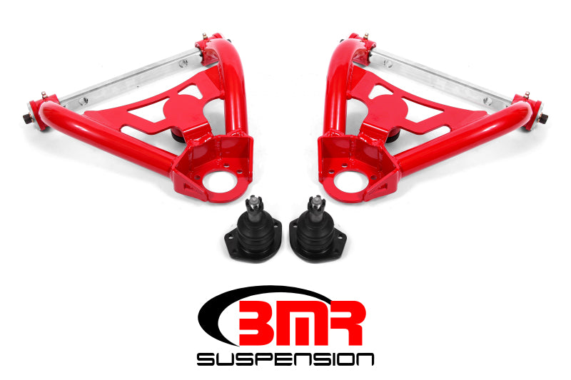 BMR 1964-1972 A-Body Upper Non-Adj. A-Arms with Stock Spindles (Polyurethane) - Red