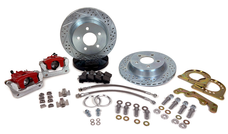 Baer Brakes Ford 9in Early Big Bearing Housing Ends 11.65in Classic Series Rear Brake Kit — Fits Ford 9" Early Big Bearing Housing Ends (Staggered Shock Applicatons)