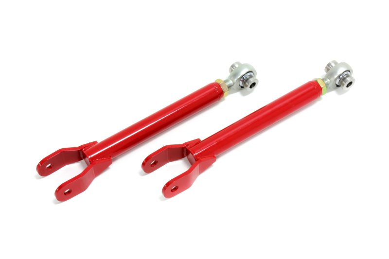 BMR 2010-2015 5th Gen Camaro Trailing Arms Rear with Single Adj. Rod Ends - Red