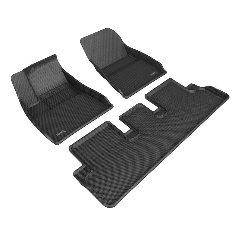 3D MAXpider Kagu Front & Rear Floor Mats for 2024 Tesla Model 3