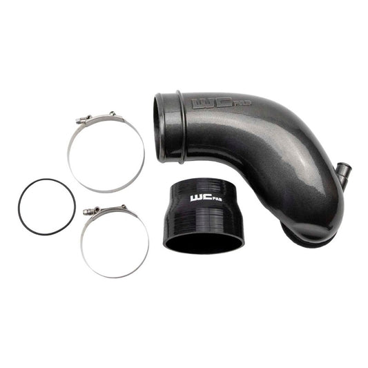 Wehrli Custom Fabrication WCF100412-GB 3.5in Intake Horn Gloss Black for 2006-2010 Chevrolet Silverado / GMC Sierra 2500 HD / 3500 HD 6.6L LBZ/LMM Duramax