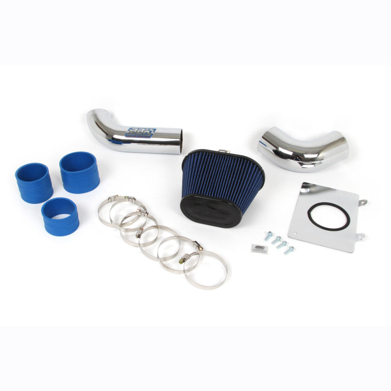 BBK Performance 1557 Fenderwell Cold Air Intake Kit Chrome for 1986-1993 Ford Mustang 5.0L