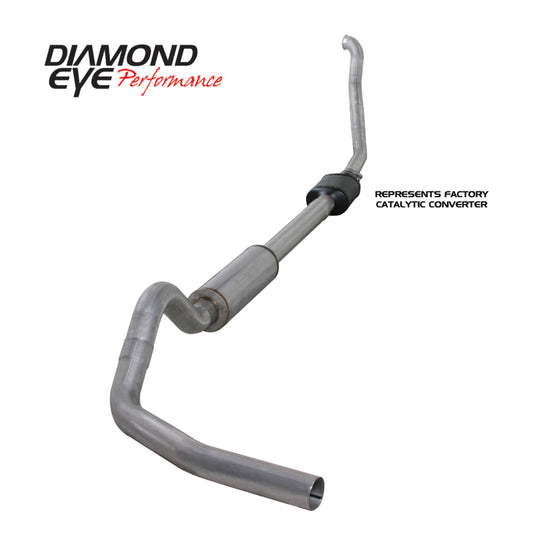 Diamond Eye K4306A 4in Turbo-Back Exhaust Kit - 1994-1997 Ford F-250/F-350 | Aluminized