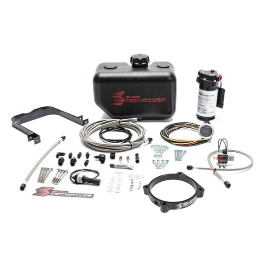 Snow Performance SNO-2168-BRD Stage 2 Boost Cooler 105mm for Hellcat Water Methanol Injection Kit with SS Braided Line