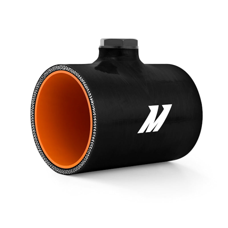 Mishimoto 3.0in Black Silicone Coupler w/ 1/8in NPT Bung - #MMCP-30NPTBK