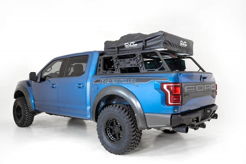 Addictive Desert Designs for 2015+ Ford F-150 Overlander Chase Rack w/ 3rd Brake Light - Hammer Black
