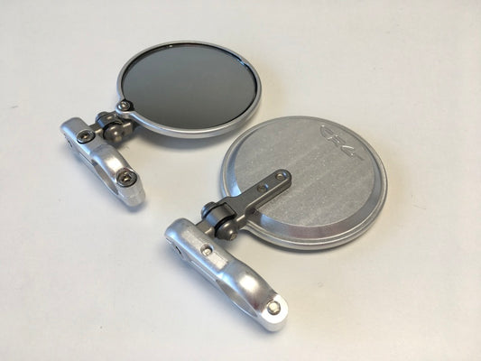 CRG Constructors HSLS-201-R Hindsight LS Folding 3in Round Bar End Mirror Right Silver