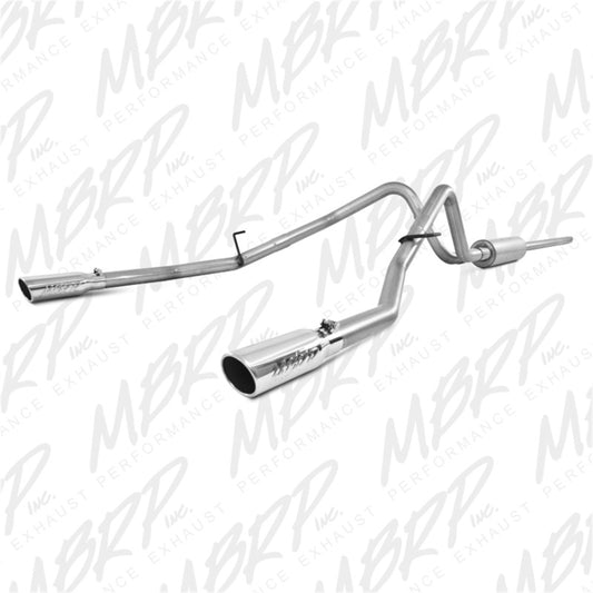 MBRP S5202AL Armor Lite Cat-Back Exhaust - 2.5-Inch Dual Split Rear Exit | Aluminized