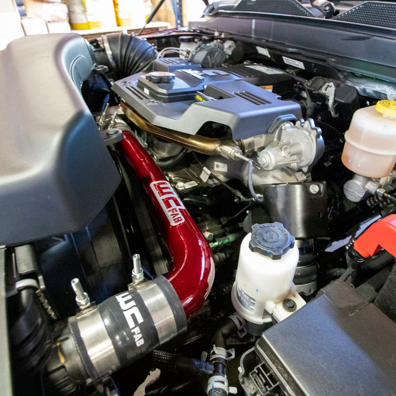 Wehrli Custom Fabrication WCF100223-RED Upper Coolant Pipe WCFab Red for 2019-2024 Ram 2500 / 3500 6.7L Cummins