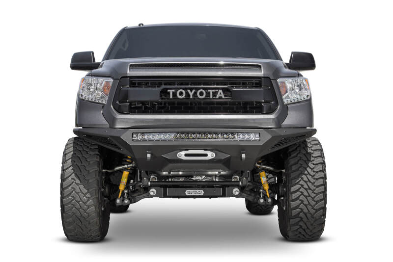 Addictive Desert Designs for 2014+ Toyota Tundra Stealth Fighter Front Bumper w/Winch Mount & Sensors