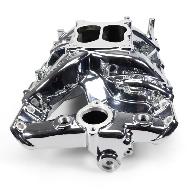 Edelbrock 7156-CP Pontiac 326-455 Performer RPM Intake Manifold - Chrome Plasma Finish