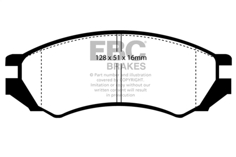 EBC 91-93 Nissan NX 2.0 (ABS) Yellowstuff Front Brake Pads DP4839R