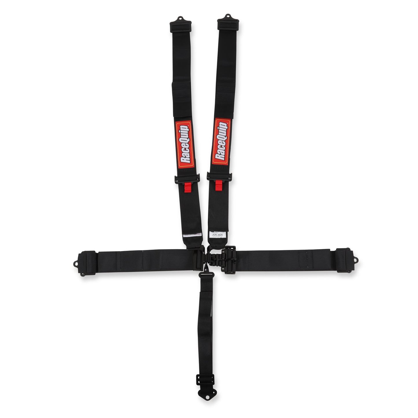 RaceQuip 711001 Black Latch & Link 5-Point Seat Belt