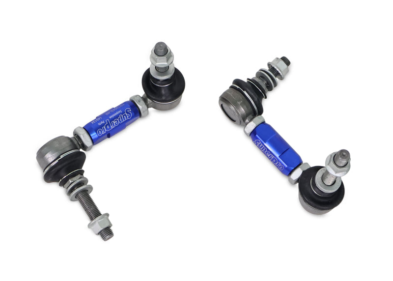 SuperPro Heavy Duty Adjustable Sway Bar Link Kit (100mm-120mm Length, 10mm Studs - one standard, one extended)