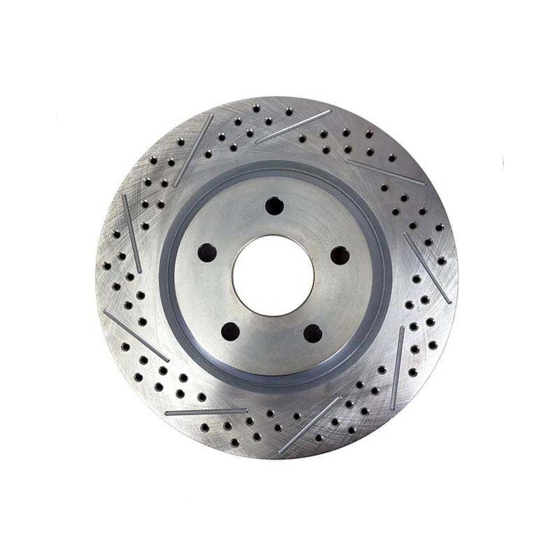Baer Brakes 12.000in x 1.020in 1-Piece RH Replacement Rotor - SDZ — 4 x 4.25"BC, 2.780" Register, Slot Drilled & Zinc-Plated Finish