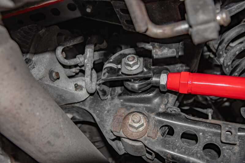 UMI Performance 2545-R Alignment Toe Arm Red for 2016-2024 Chevrolet Camaro