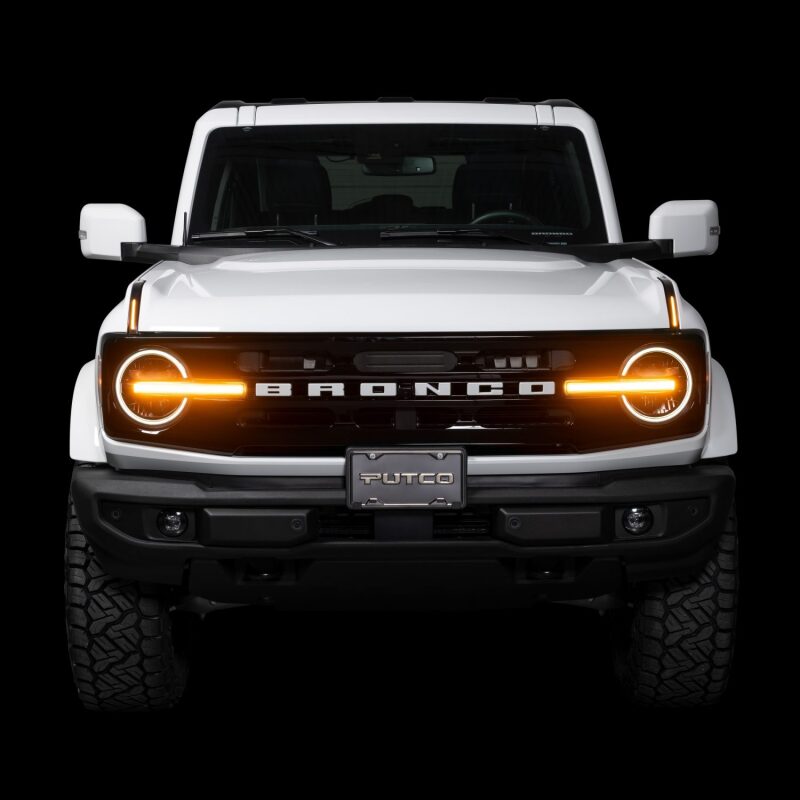 Putco for 2022-2024 Ford Bronco Luminix DRL LED Light Hood Limb Riser (Factory Hood Side Hinge Replacements)