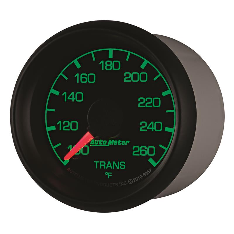 AutoMeter 8457 Factory Match 52mm Full Sweep Electric 100-260 Degrees F Transmission Temperature Gauge for Ford