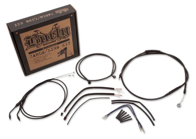 Burly Brand B30-1106 Control Kit 12 in Black for 2014-2022 Harley-Davidson Sportster