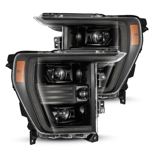 AlphaRex 880294 21-22 Ford F150 PRO-Series Projector headlights Alpha-Black w/Activation Light/Sequential Signal
