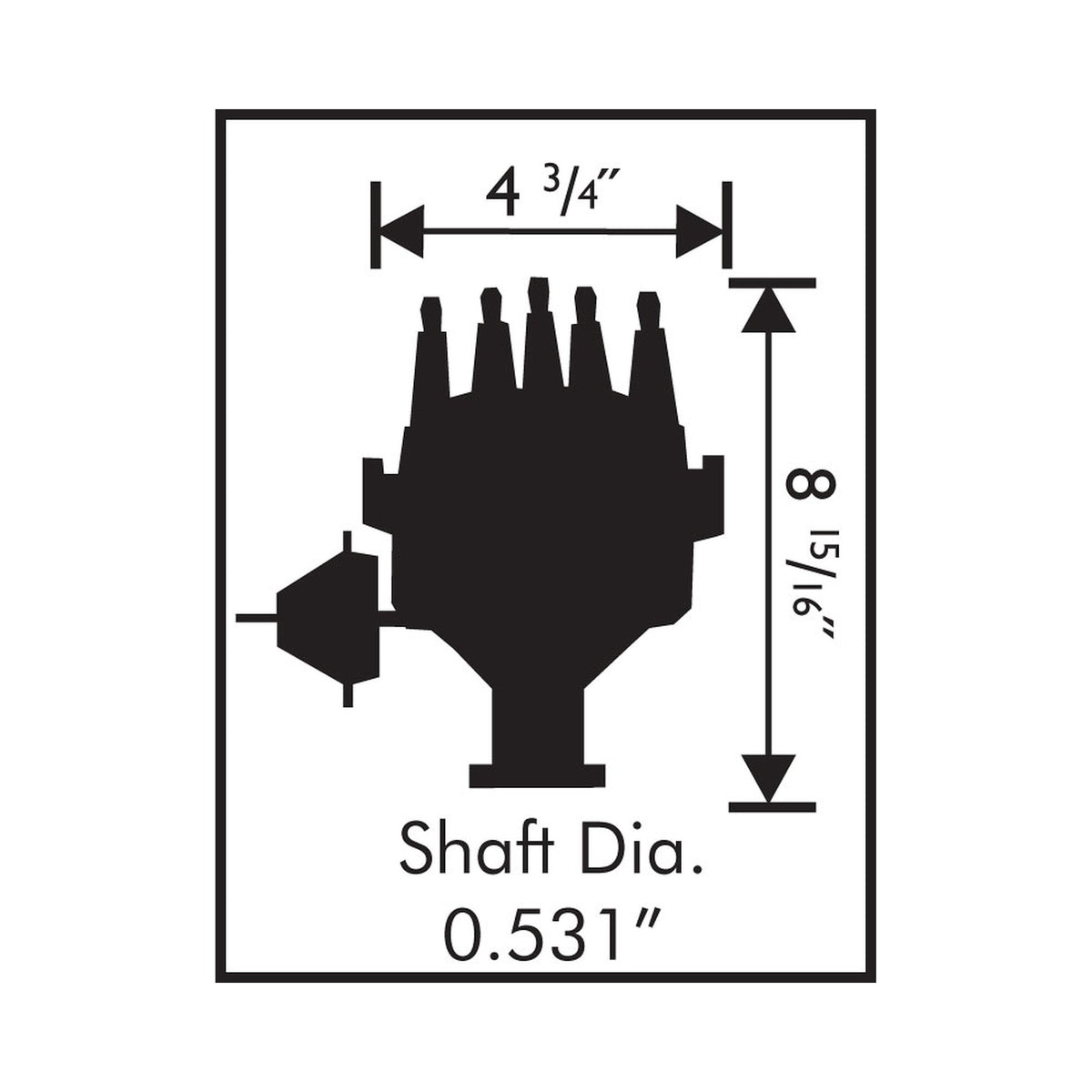 MSD 83541 for Ford 351W Ready-To-Run Pro-Billet Distributor Steel Gear