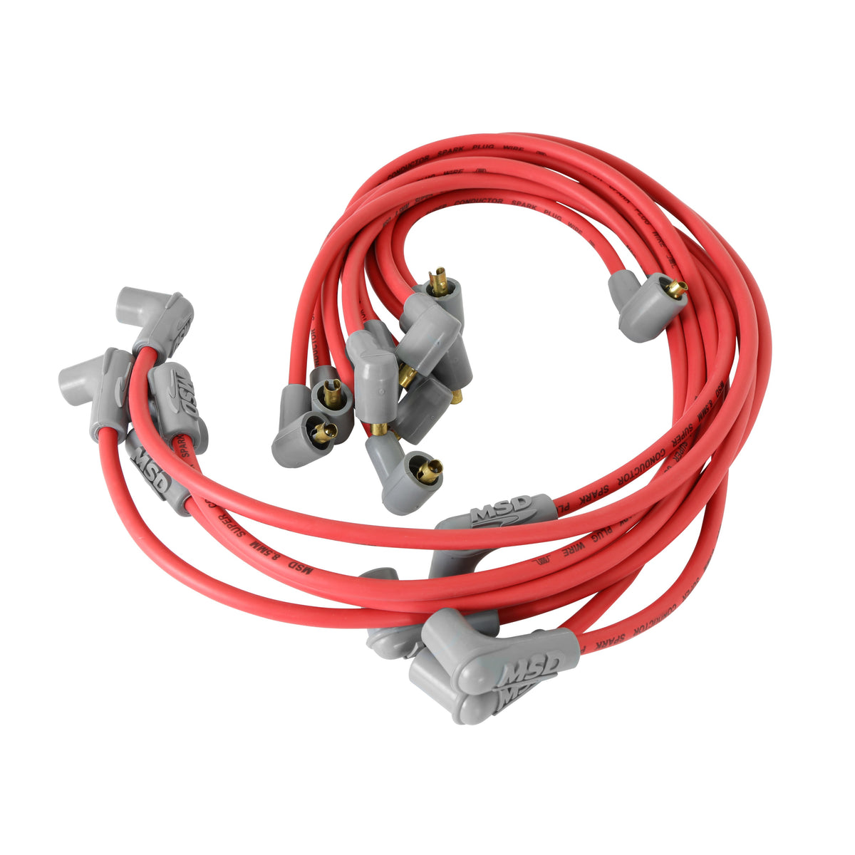MSD 31659 Super Conductor Spark Plug Wire Set ,Small Block for Chevy, Socket Dist. Cap