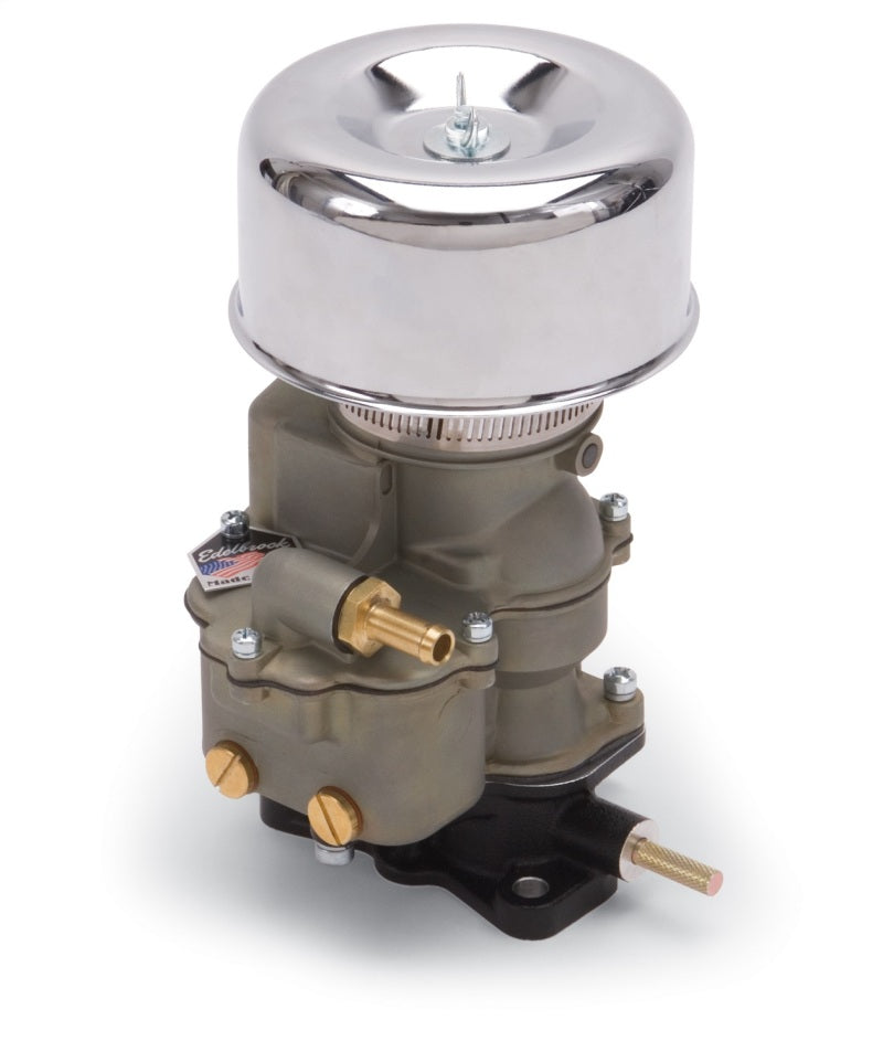 Edelbrock 1202 Air Cleaner 94 Series Round Steel Top 4.65 in Diameter x 3.125 in 2.63 in ID Raised