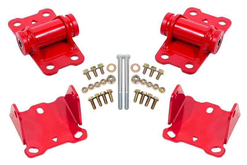 BMR 1978-1987 G-Body Motor Mount Kit Upper & Lower Poly - Red