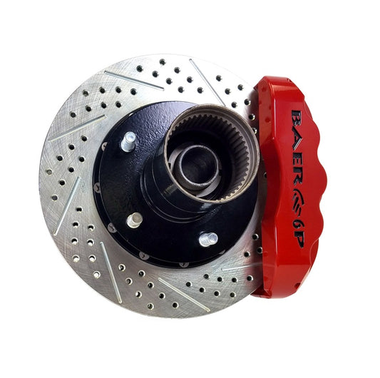 Baer Brakes 66-74 Ford Bronco 11.9in Pro+ Front Brake Kit-Black-