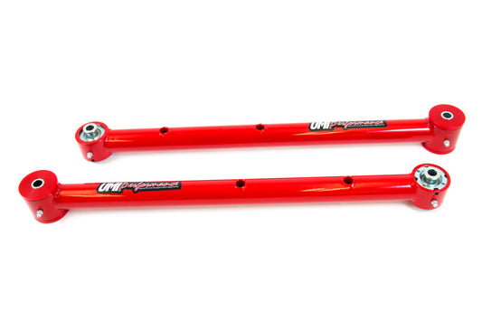 UMI Performance 4038-R Lower Control Arms Polyurethane/Roto-Joint Red