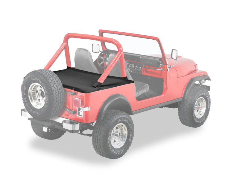 Bestop 80-86 Jeep Cj7 / 87-91 Wrangler YJ Duster Deck Cover (Factory Hardtop Black Denim)