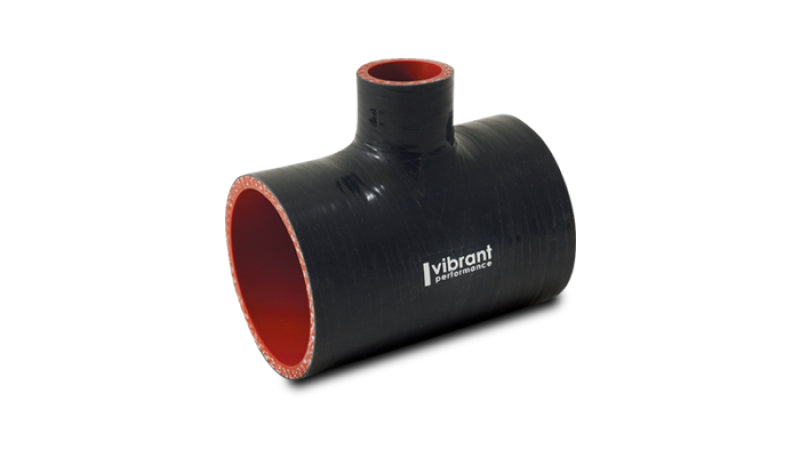 Vibrant Silicone T-Hose Coupler Hose ID 2in Overall Length 4in Branch ID 1in