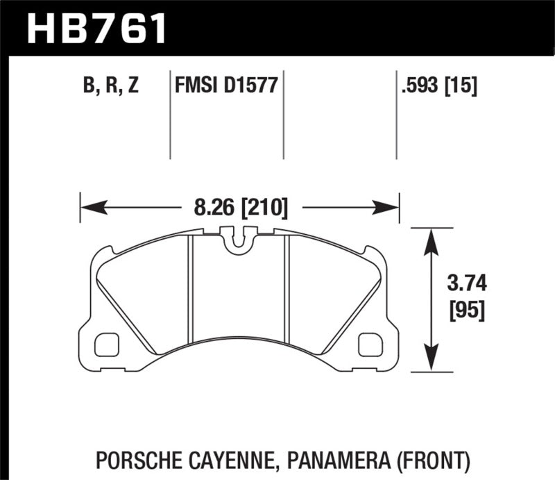 Hawk Performance HB761Z.593 Performance Ceramic Street Brake Pads