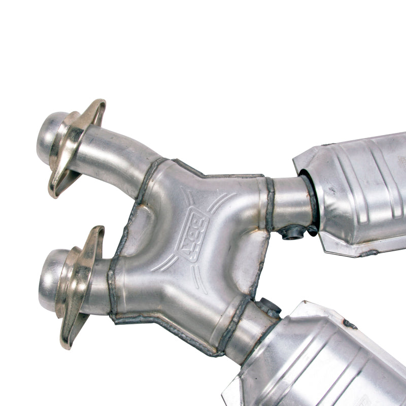BBK Performance 1638 Short Mid X-Pipe with Catalytic Converters (2-1/2 in) for 1996-2004 Ford Mustang GT Cobra 4.6L