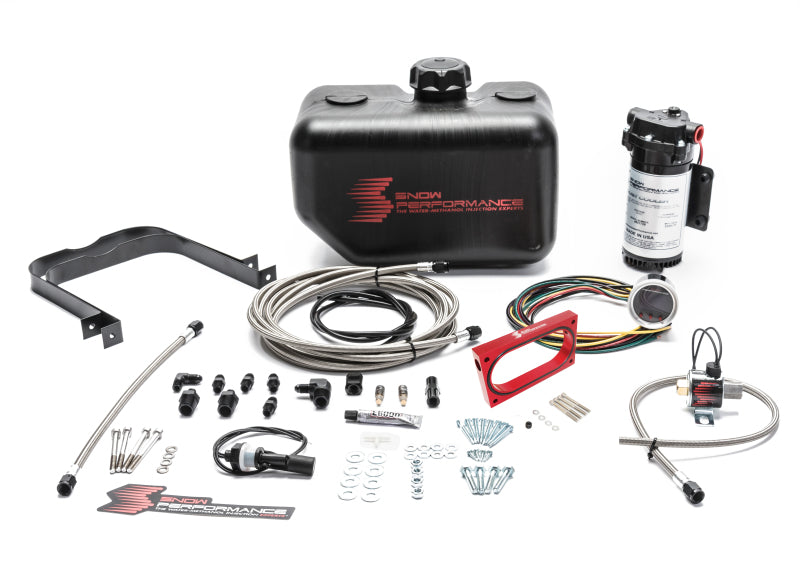 Snow Performance SNO-2130-BRD for 05-10 Mustang Stage 2 Boost Cooler Water Injection Kit (SS Braided Line & 4AN)
