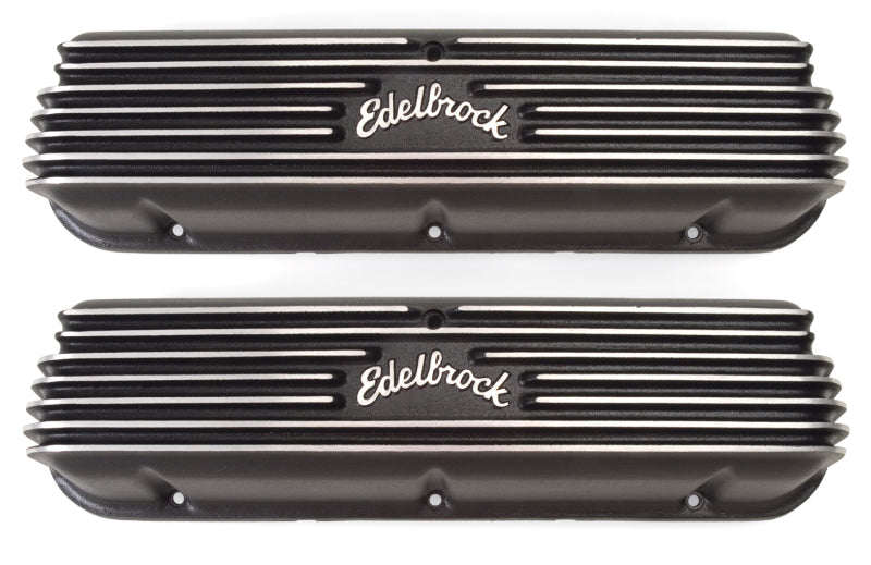 Edelbrock 41603 Valve Cover Classic Series Ford 1962-1995 221 351W V8 Black
