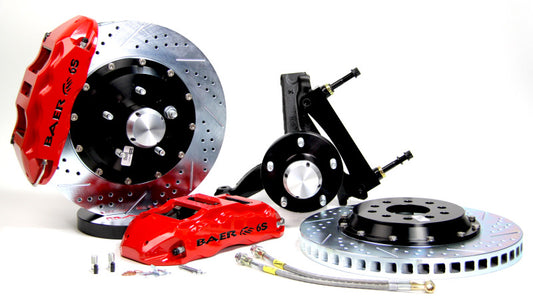 Baer Brakes 73-76 Buick Century STD Studs 14in Extreme+ Front SDZ Brake Kit - Red — 70-81 F-Body & 75-79 X-Body & 77-90 GM Full Size (B-Body) Cars w/5x4.75 Wheel…