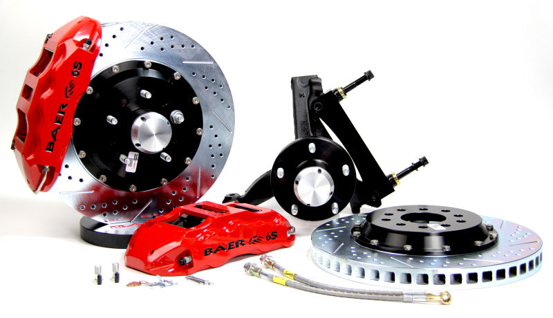 Baer Brakes 78-88 Buick Regal STD Studs 14in Extreme+ Front SDZ Brake Kit - Monster Green — Fits 1978-88 GM G-body Vehicles (Comes Assembled on 2" Drop Spindles)