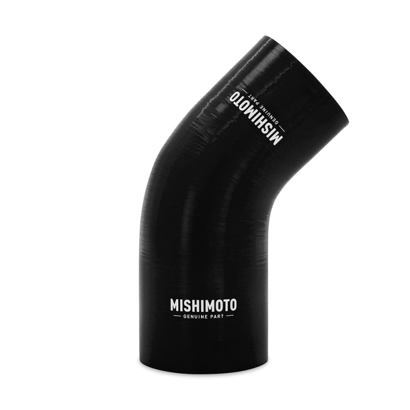 Mishimoto Silicone Reducer Coupler 45 Degree 3in to 3.25in - Black - #MMCP-R45-30325BK