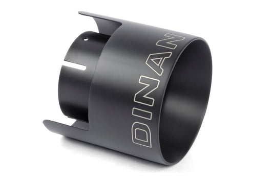 Dinan Double-Walled 4.5in Clamp-On Exhaust Tip - Black - 4.5in Outlet / 3in Inlet