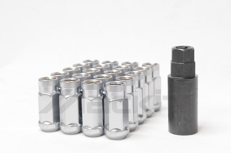 Wheel Mate 33006SS Monster Open End Lug Nuts Silver M14x1.50 - Set of 20