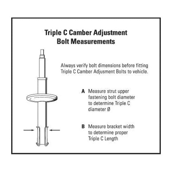 H&R Triple C Camber Adjustment Bolts - 14mm (Pair) - TC114