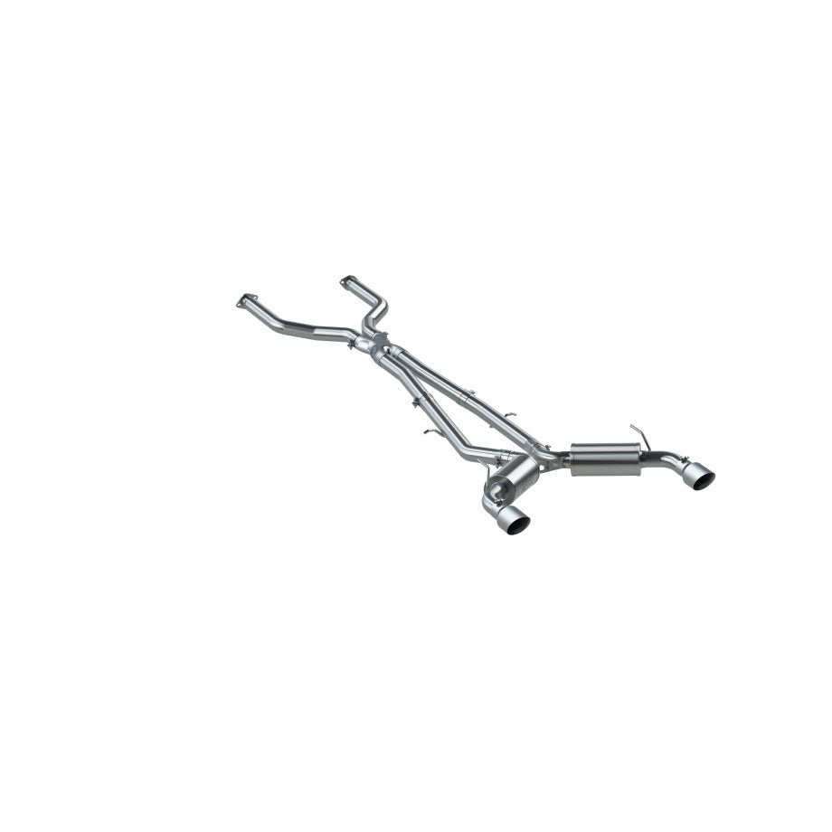 MBRP S4400304 16-24 Infiniti Q50 3.0L FWD/AWD 3in Cat Back w/ 4.5in OD Tips - T304 - #S4400304