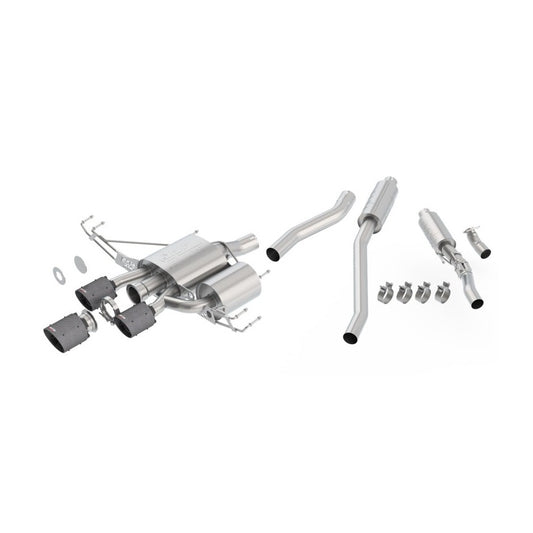 Borla 140738CFBA 17-18 Honda Civic Type R 2.0L 2.75in Atak Adjustable Catback Exhaust (Carbon Fiber Black Tip) - #140738CFBA