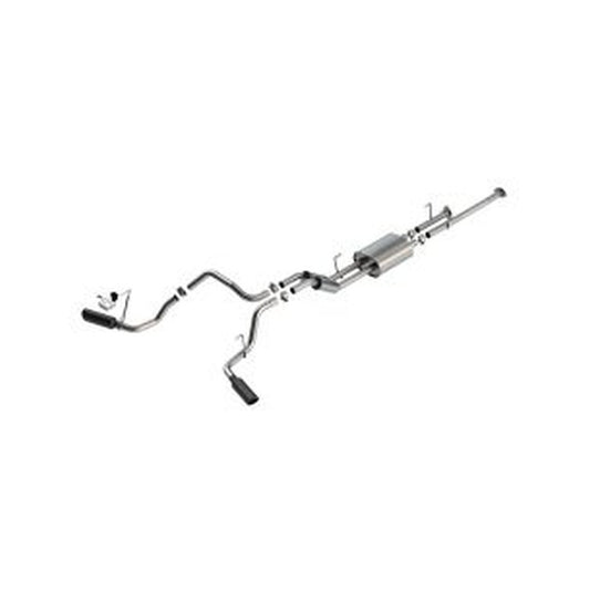 Borla 141023BC 09-21 Toyota Tundra 5.7L S-Type Cat-Back Exhaust - 4in Black Chrome Tips - #141023BC