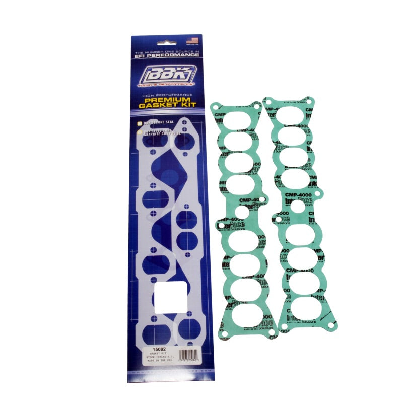 BBK Performance 15082 Upper to Lower EFI Intake Manifold Gasket Set for 1986-1995 Ford Mustang (5.0L) with Factory Ford Intake