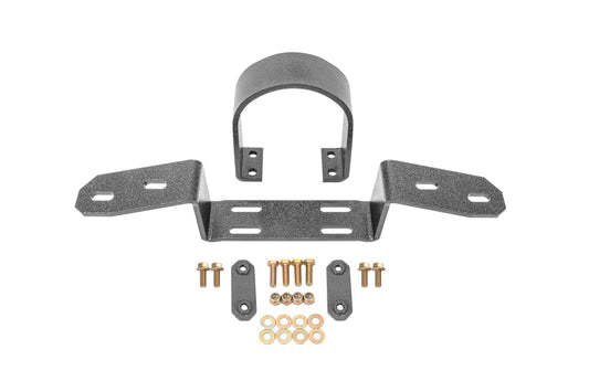 BMR 1964-1972 A-Body Driveshaft Safety Loop Front - Black Hammertone