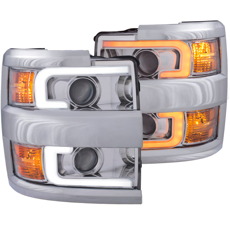 ANZO 2015-2019 Chevrolet Silverado 2500 HD LED Projector Headlights